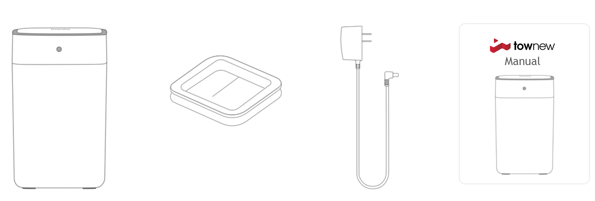 TOWNEW T1 standard package contents